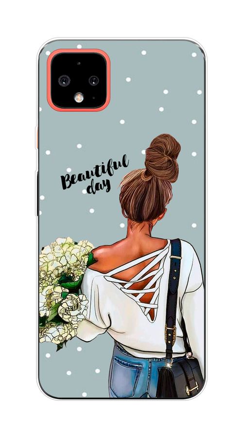 

Чехол Awog на Google Pixel 4 XL "Beautiful day", Голубой;коричневый;бежевый, 270550-6