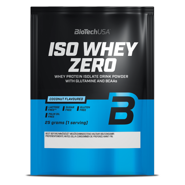 фото Изолят сывороточного протеина biotechusa iso whey zero порошок 25 г. кокос