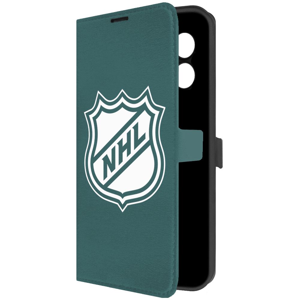

Чехол-книжка Krutoff Eco Book для Xiaomi Redmi 12 NHL зелёный опал, Зеленый