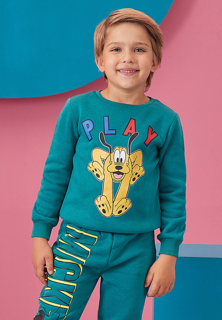 фото Толстовка детская mickey mouse aw20mk4 зеленый р.98