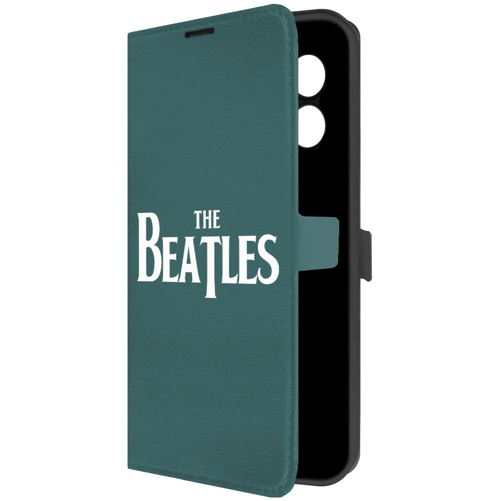 

Чехол-книжка Krutoff Eco Book для Xiaomi Redmi 12 Beatles зелёный опал, Зеленый