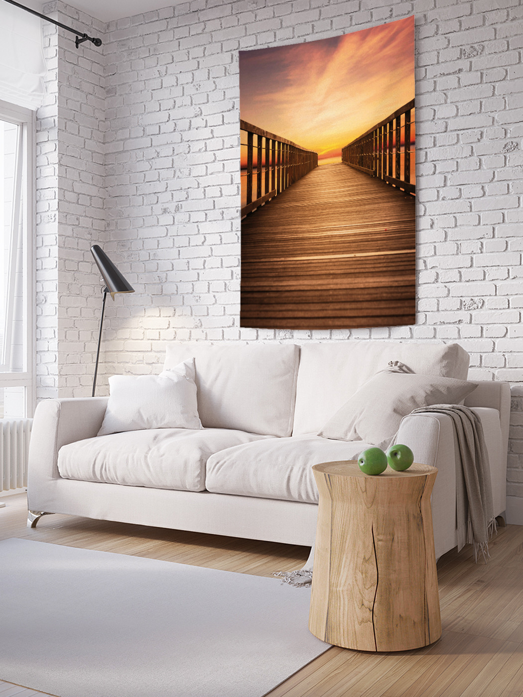

Вертикальное фотопанно на стену JoyArty Дорога в закат 150x200 см, Дорога в закат