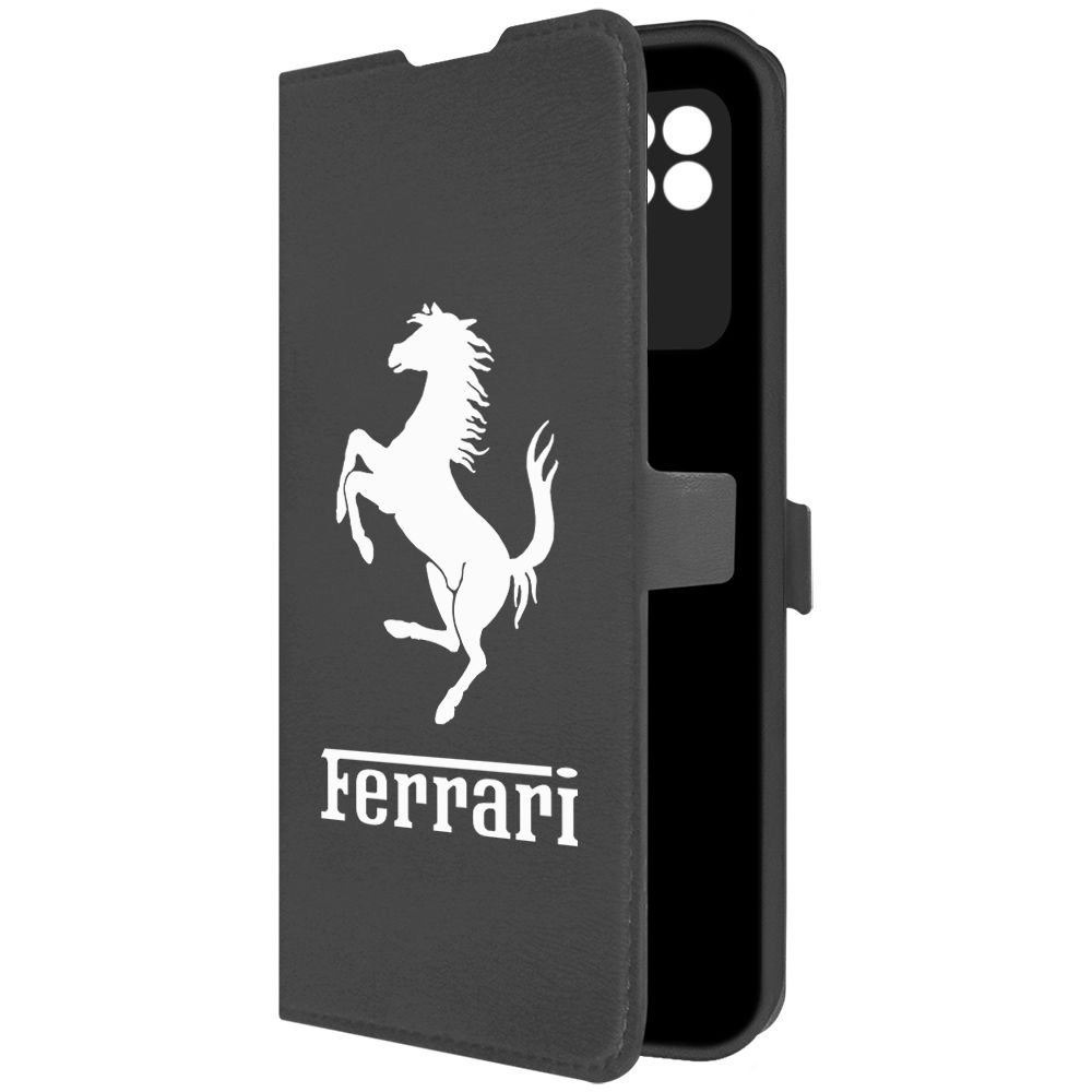 

Чехол-книжка Krutoff Eco Book для Xiaomi Redmi 10C Ferrari черный