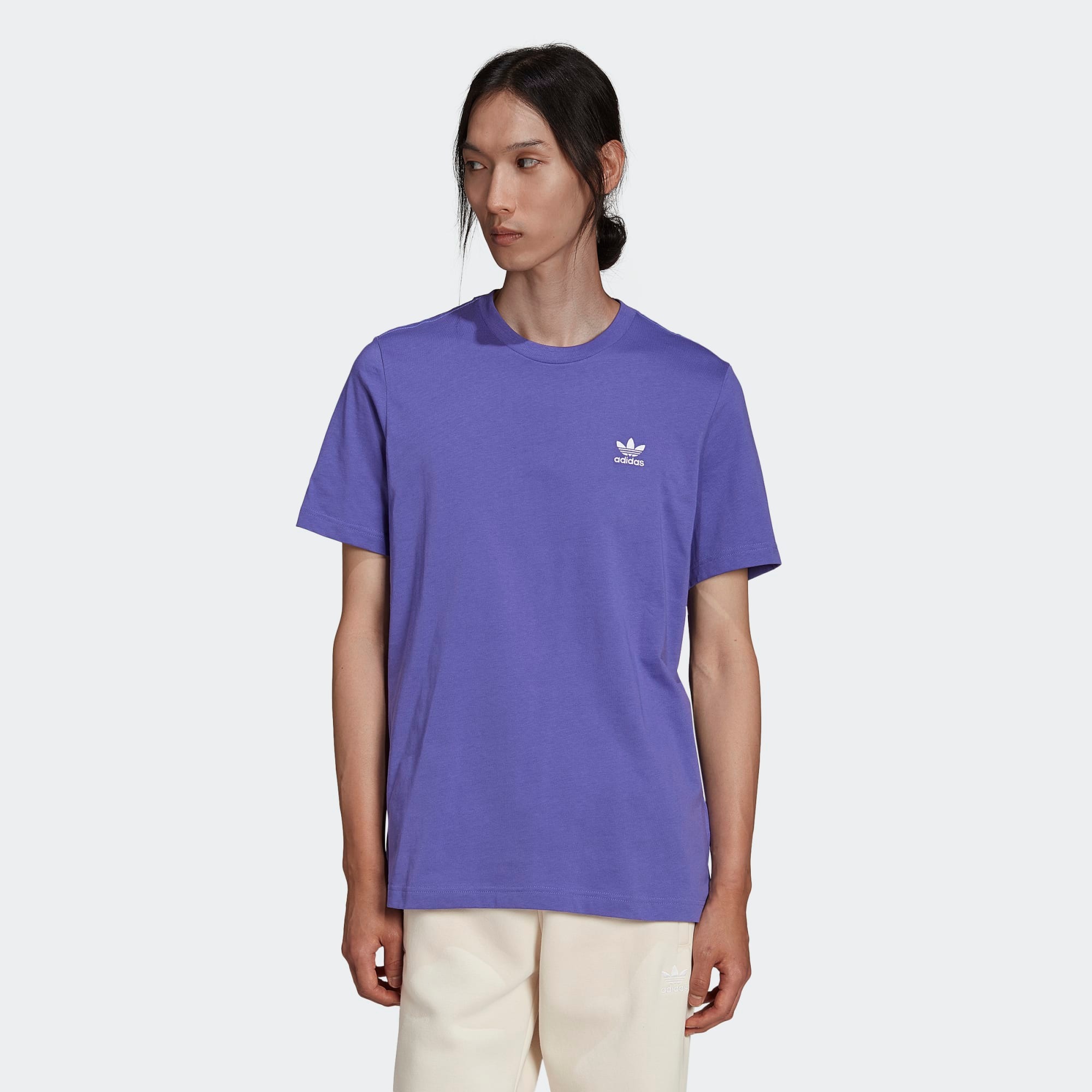 фото Футболка мужская adidas essential tee фиолетовая s