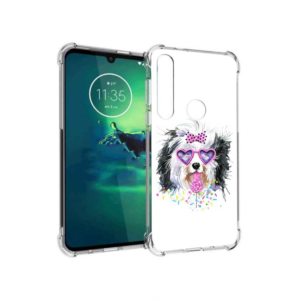 

Чехол MyPads Tocco для Motorola Moto G8 Plus пушистик (PT227062.344.559), Прозрачный, Tocco