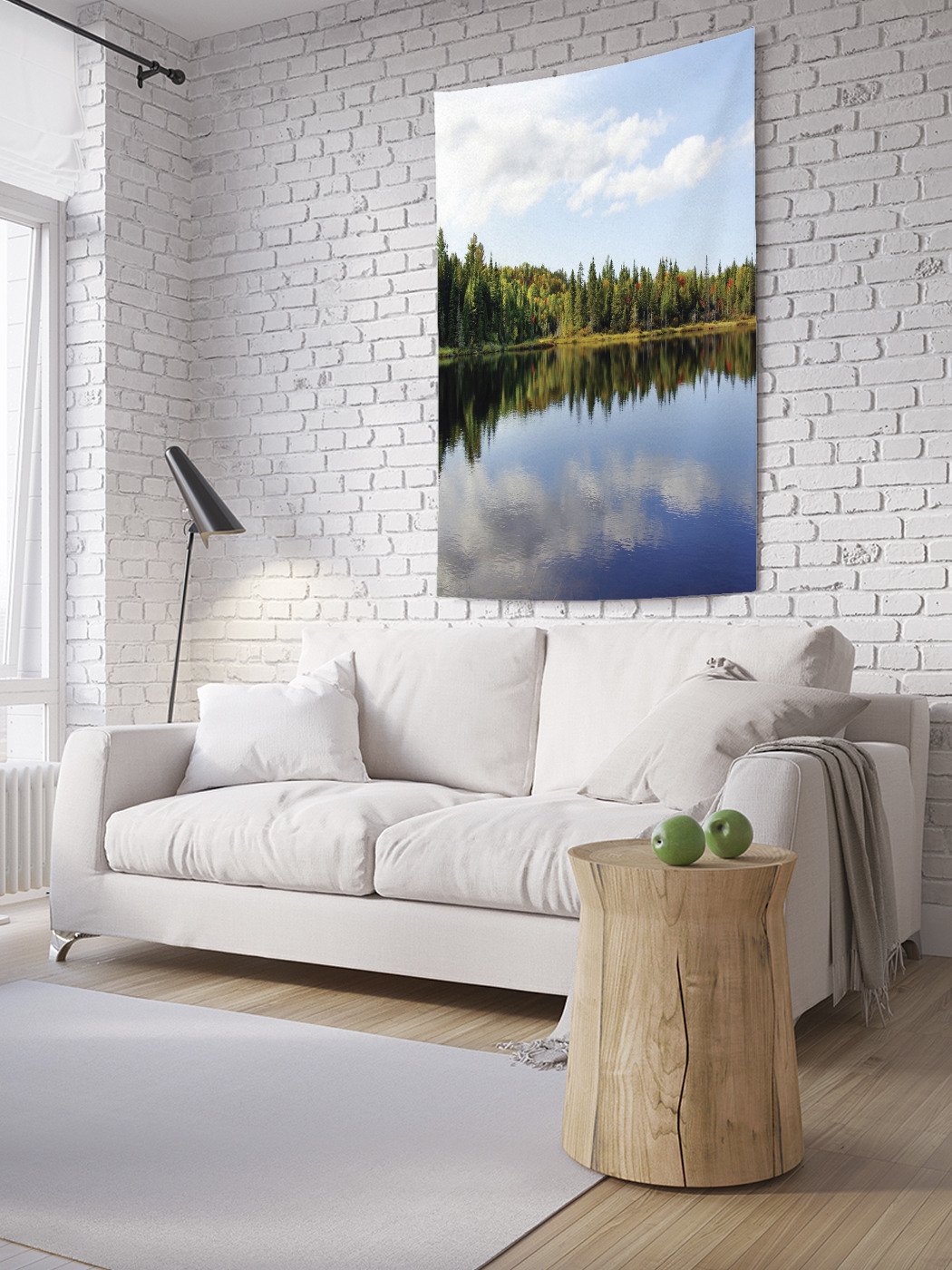 

Вертикальное фотопанно на стену JoyArty Лесное отражение 100x150 см, Лесное отражение