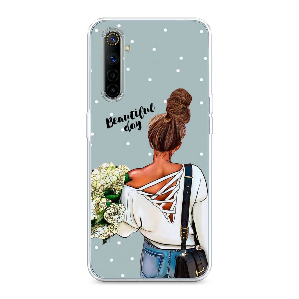 

Чехол Awog на Realme 6 "Beautiful day", Голубой;коричневый;бежевый, 252750-6