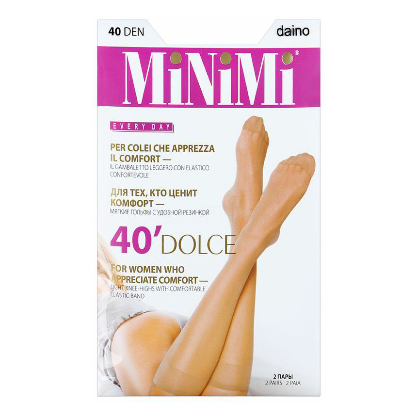 фото Гольфы женские minimi basic бежевые os