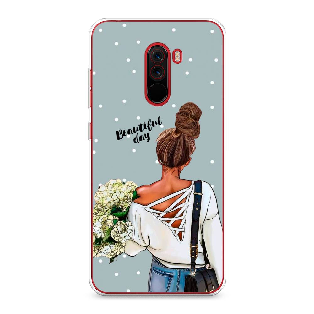 

Чехол Awog на Xiaomi Pocophone F1 "Beautiful day", Голубой;коричневый;бежевый, 34450-6