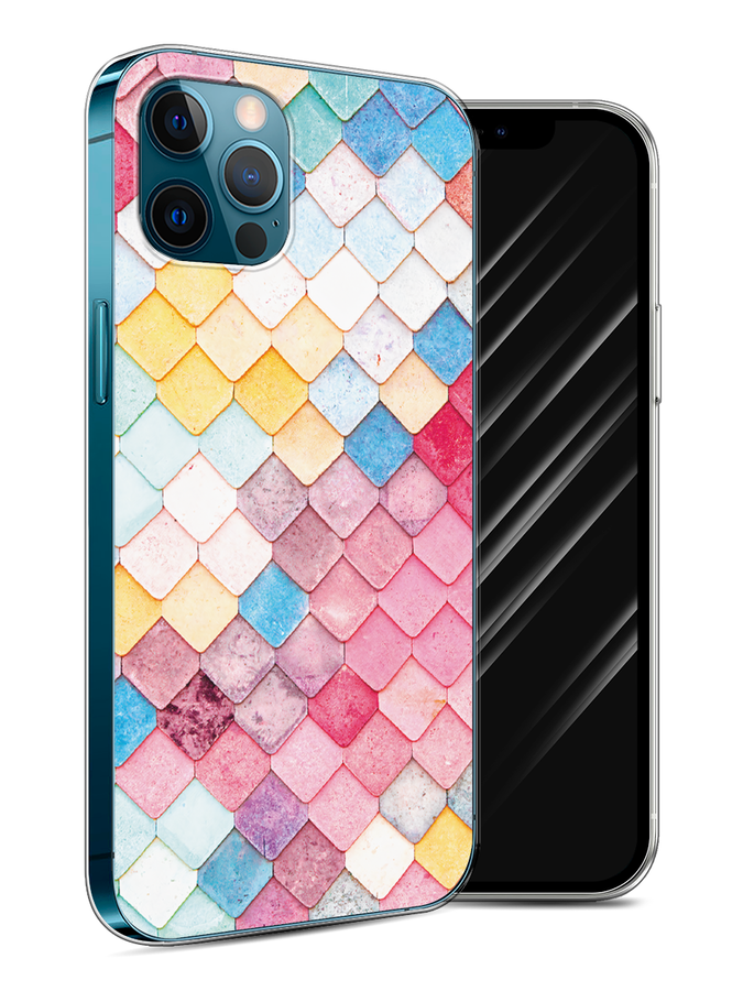 

Чехол Awog на Apple iPhone 12 Pro / Айфон 12 Pro "Нежные ромбики", Разноцветный, 12850-4