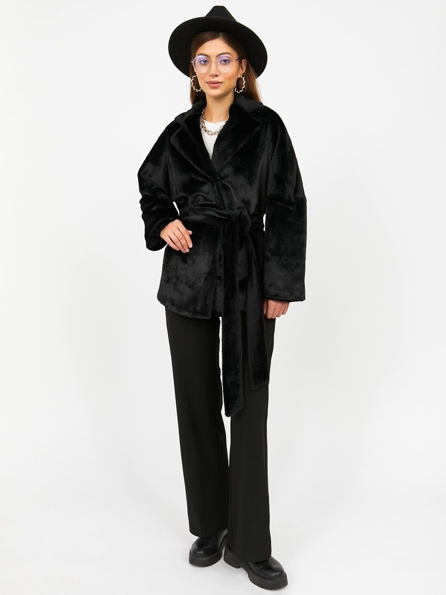 Пальто женское Louren Wilton 2208 черное 48 RU