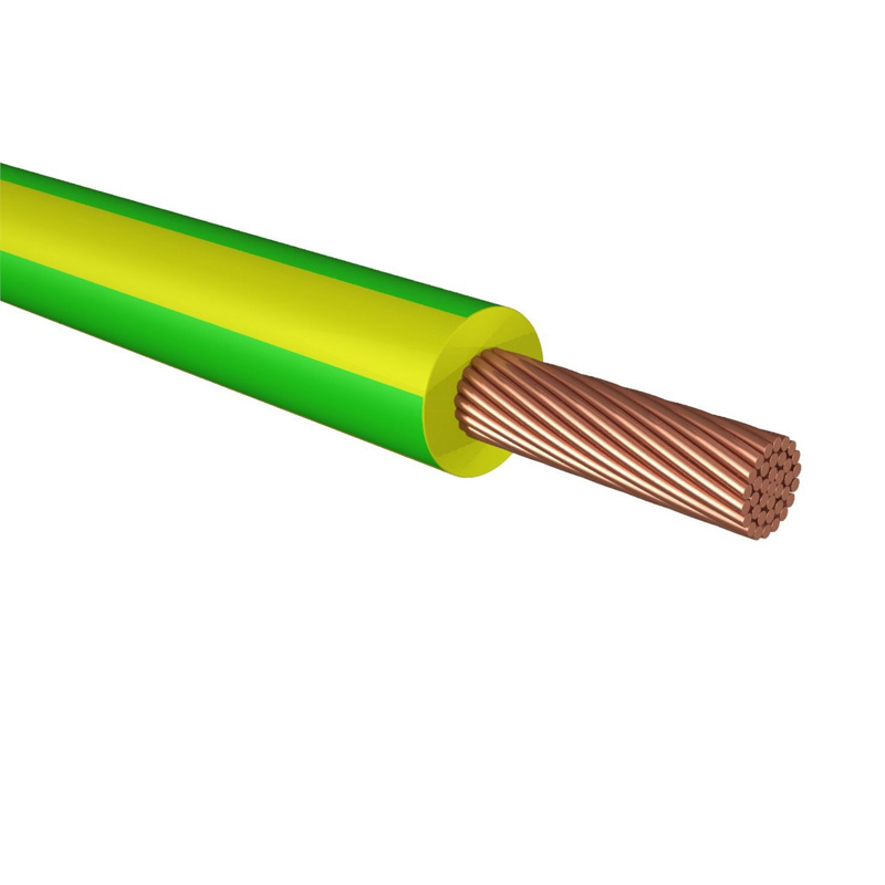 Провод ПуГВ (ПВ-3) 1х16,0 ГОСТ (100м), желто-зеленый TDM