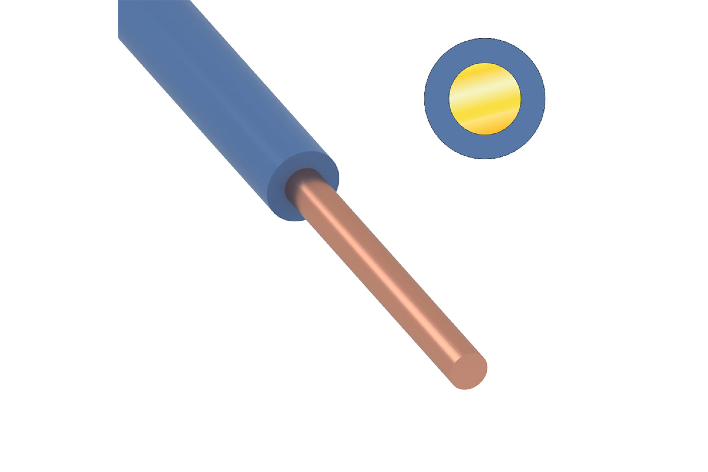 Провод ПуВ (ПВ-1) 1х16,0 ГОСТ (100м), синий TDM