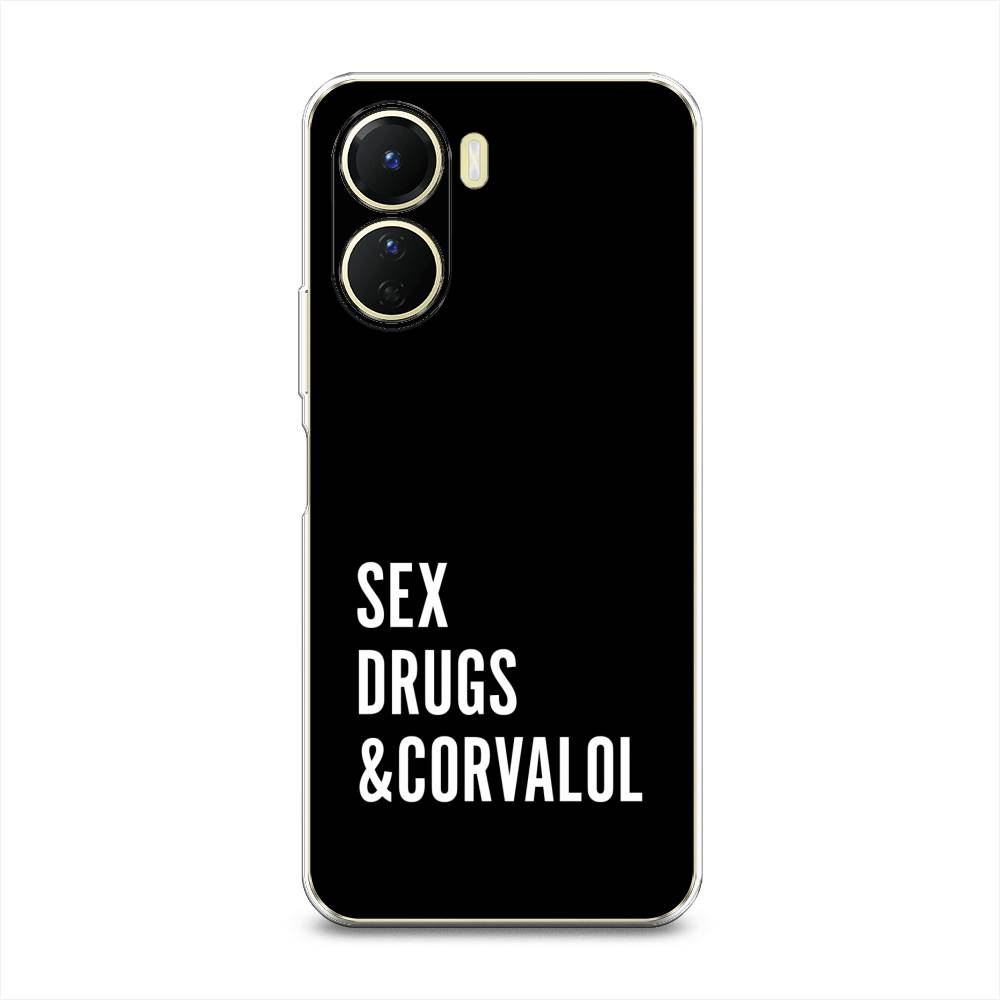 

Чехол на Vivo Y16 "Corvalol", Черный;серый;белый, 267850-6