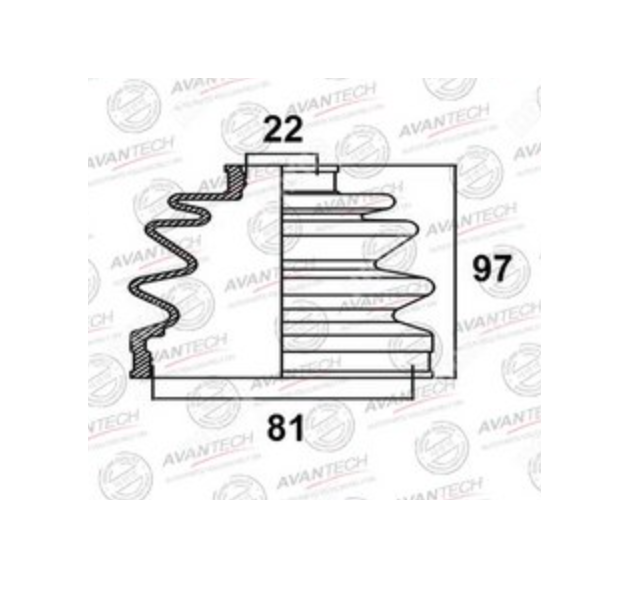 

Пыльник привода AVANTECH bd0308