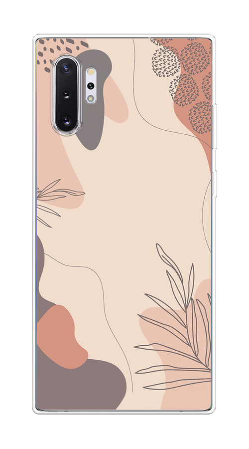 

Чехол на Samsung Galaxy Note 10 Plus "Нюдовые тона", Коричневый;серый, 28550-4