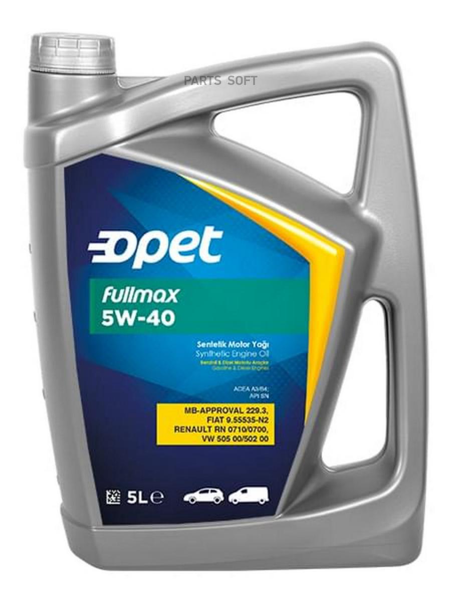 

Моторное масло OPET Fullmax 5W40 5л