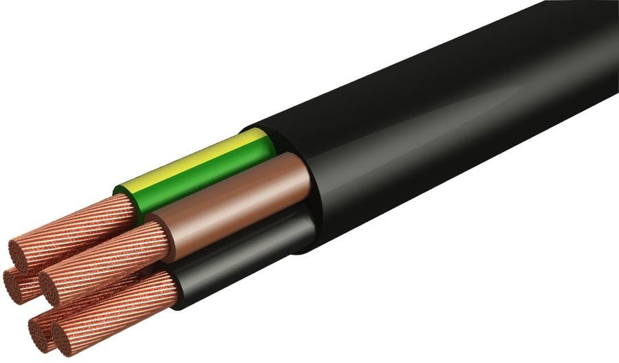

Провод ПВС 5х4 ГОСТ (30м), черный TDM, SQ0118-8