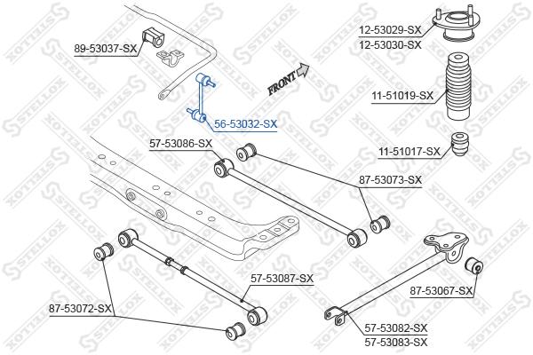 

Стойка стабилизатора Stellox 5653032SX