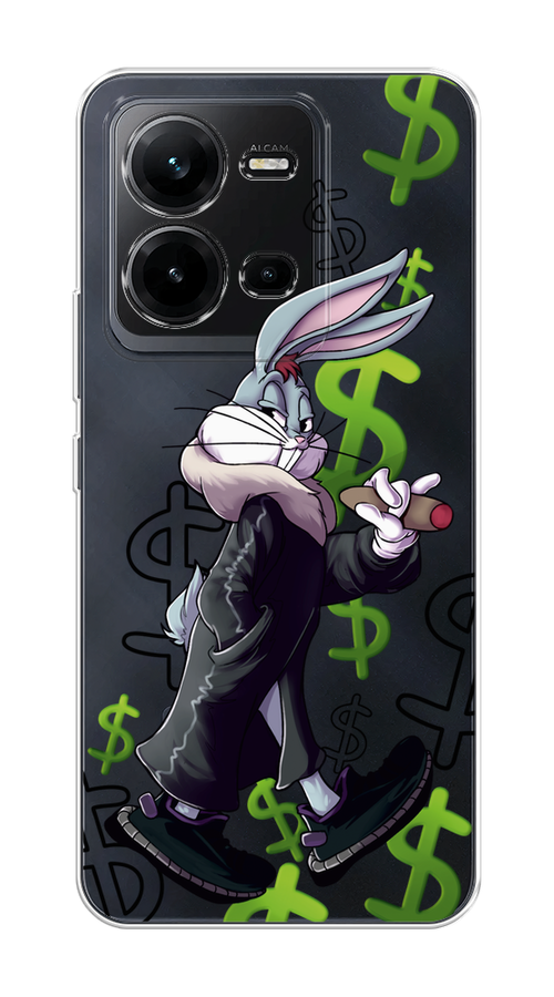 

Чехол на Vivo V25 "Rich Bugs Bunny", Зеленый;черный;голубой, 267650-6