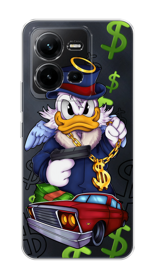 

Чехол на Vivo V25 "Scrooge McDuck with a Gold Chain", Красный;синий;белый, 267650-6