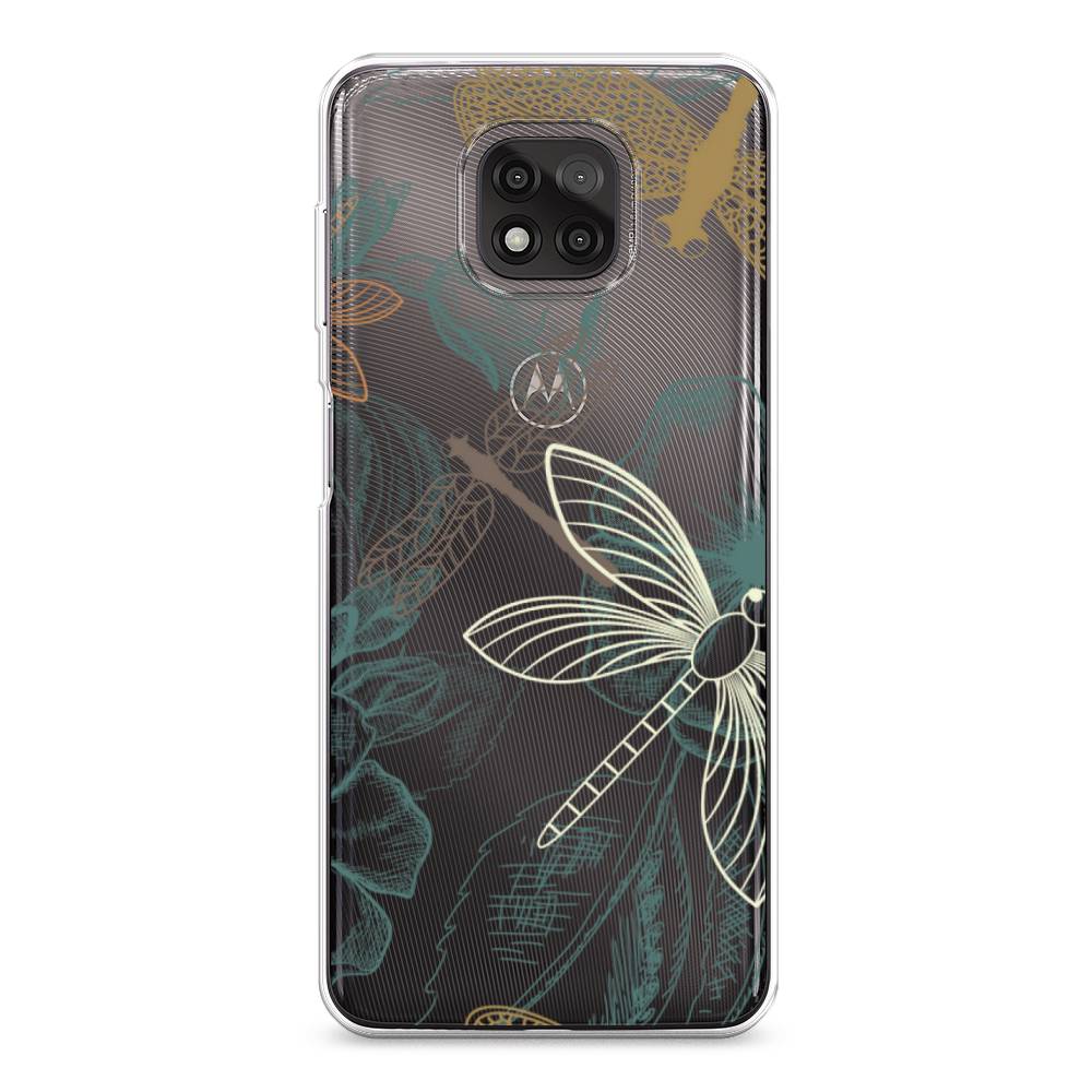 

Чехол Awog на Motorola Moto G Power 2021 "Тени стрекоз", Разноцветный, 242750-8