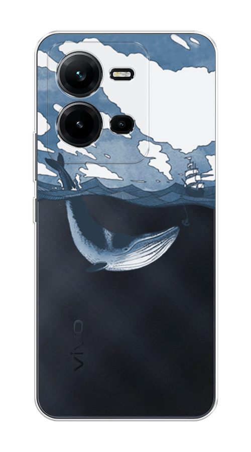

Чехол на Vivo V25 "Большой кит", Синий, 267650-1