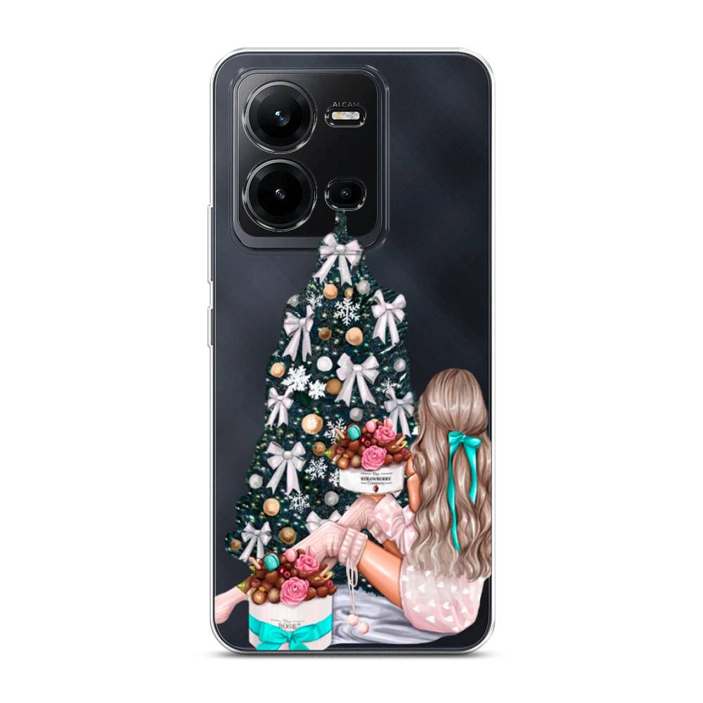 

Чехол на Vivo V25 "New Year", Зеленый;бежевый;голубой, 267650-5
