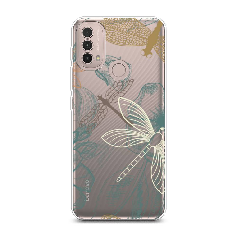 

Чехол Awog на Lenovo K14 Plus/Motorola Moto E20/E30/E40 "Тени стрекоз", Разноцветный, 243650-8
