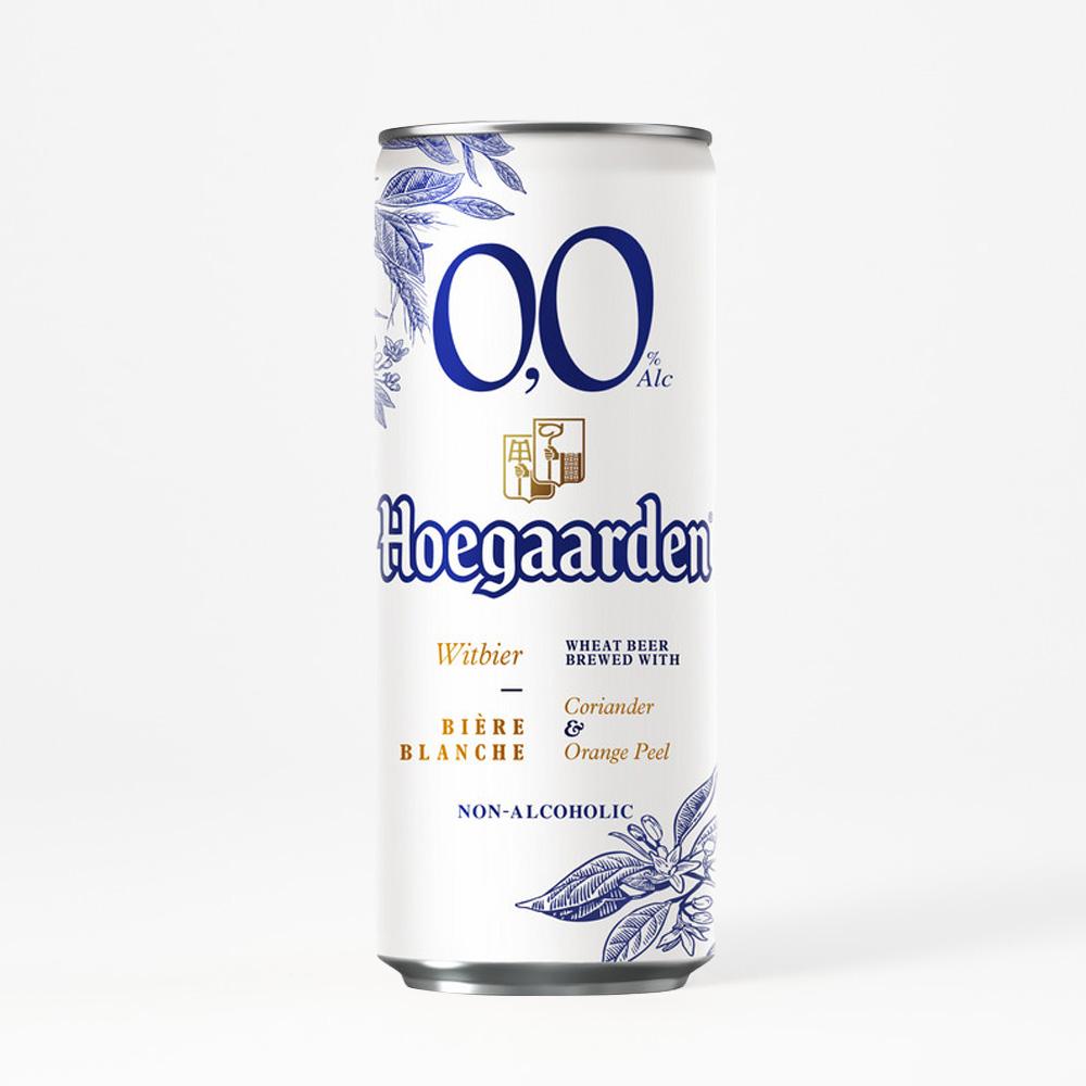 Пивной напиток Hoegaarden Blanche безалкогольный светлый 0,33 л ж/б