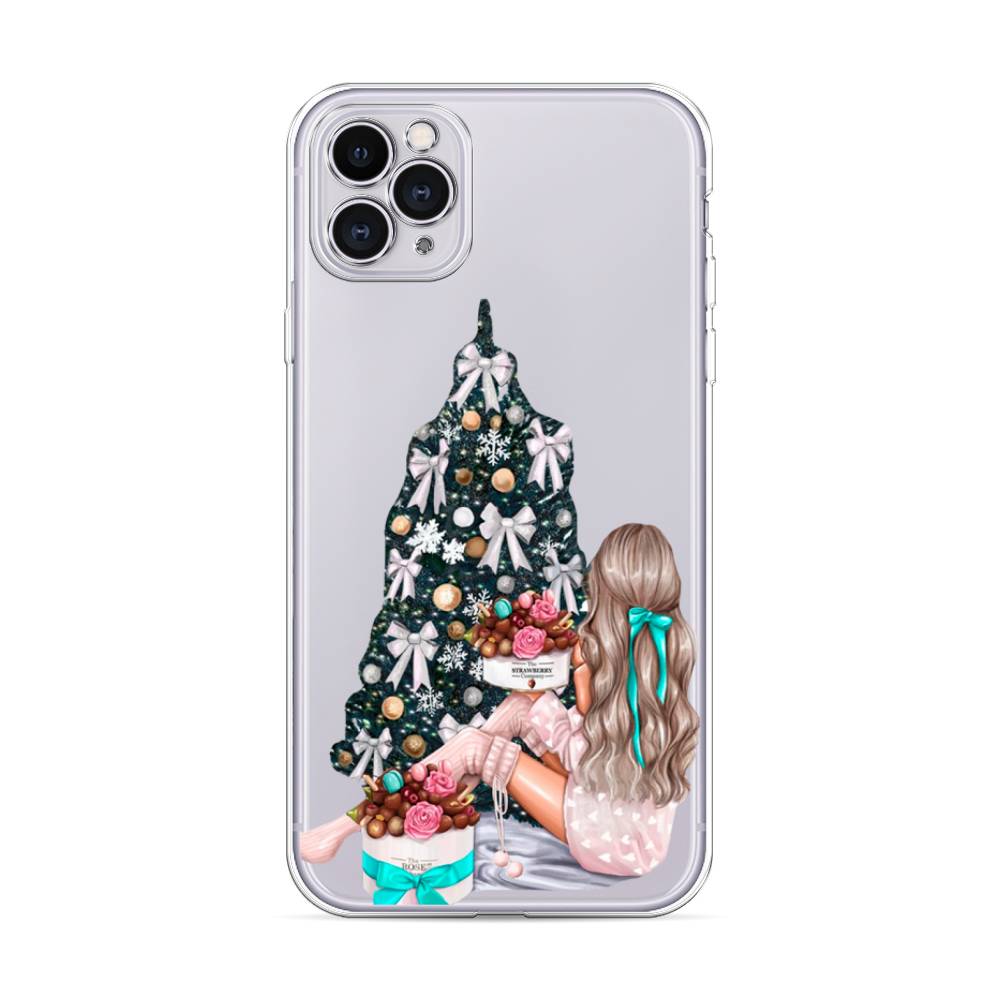 

Чехол для Apple iPhone 11 Pro Max "New Year", Зеленый;бежевый;голубой, 12250-5