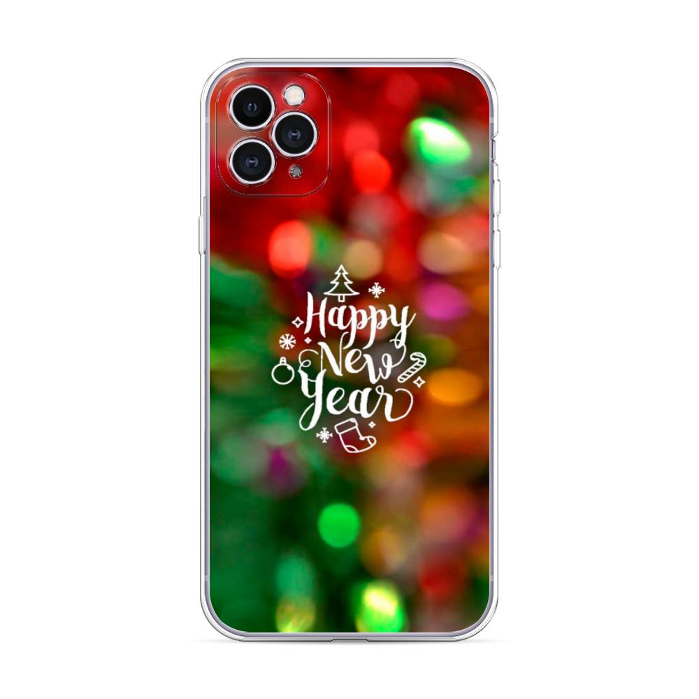

Чехол для Apple iPhone 11 Pro Max "Новый Год на елке", Зеленый;красный;желтый, 12250-5