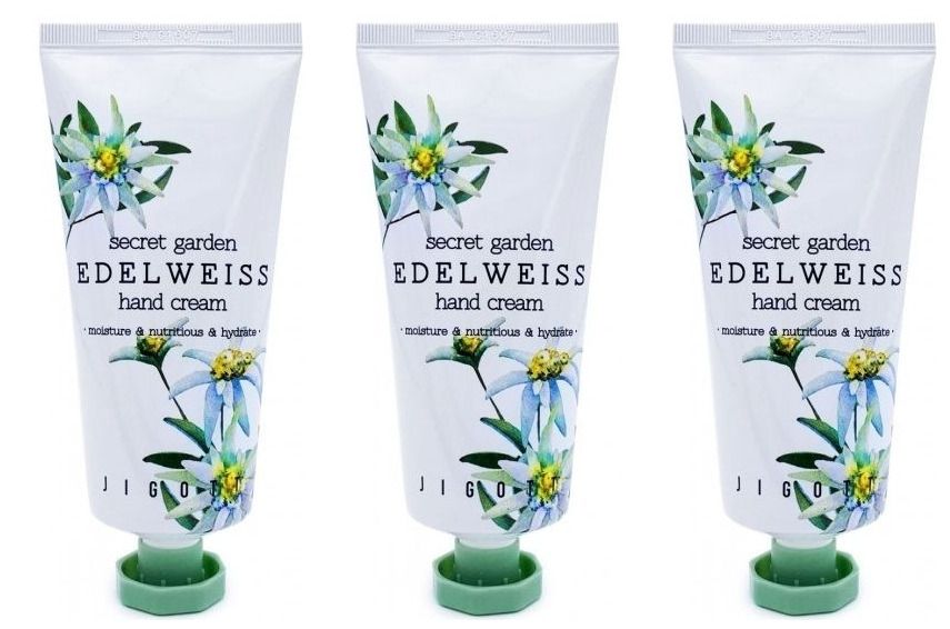 

Крем для рук Jigott Secret Garden Edelweiss 100 мл 3 шт, 8809541281983