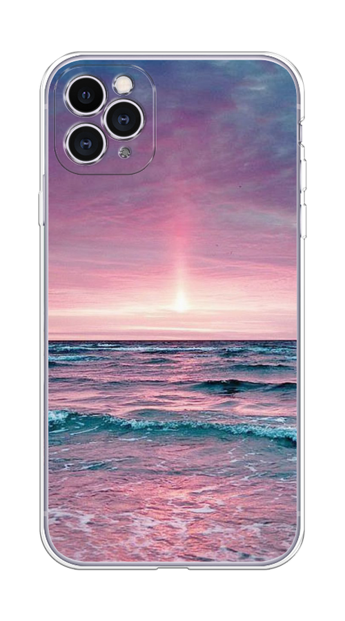 

Чехол на Apple iPhone 11 Pro Max "Восход 3", Розовый;голубой, 12250-2