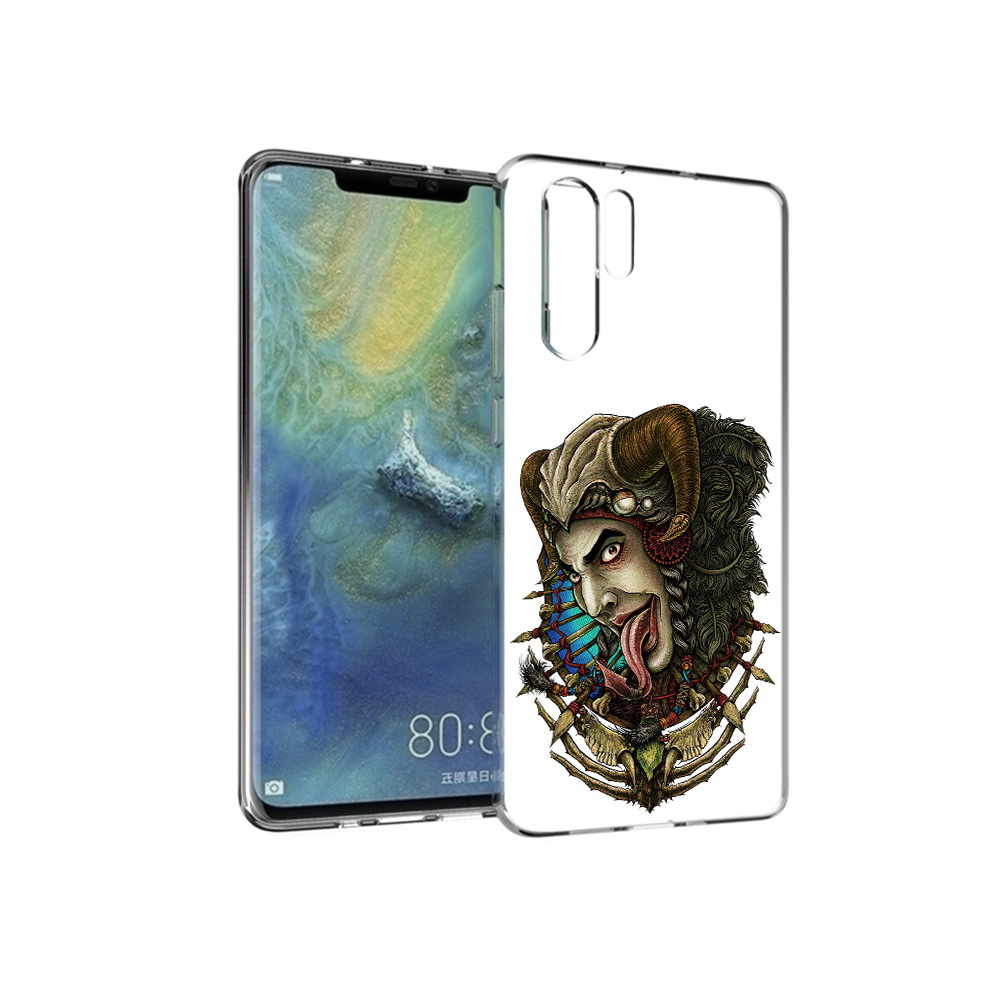 

Чехол MyPads Tocco для Huawei P30 Pro длинный язык, Прозрачный, Tocco