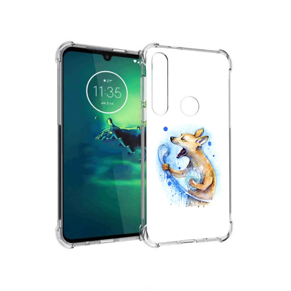 

Чехол MyPads Tocco для Motorola Moto G8 Plus пение в душе (PT227062.344.537), Прозрачный, Tocco