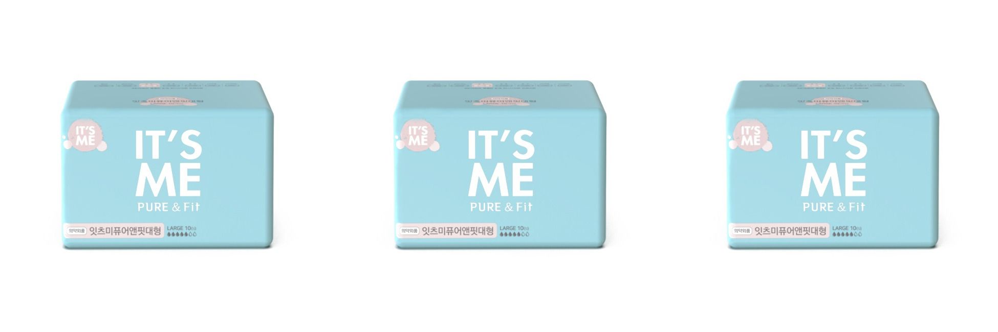 Прокладки женские гигиенические IT'S ME pure & fit pads large 10шт 3 уп