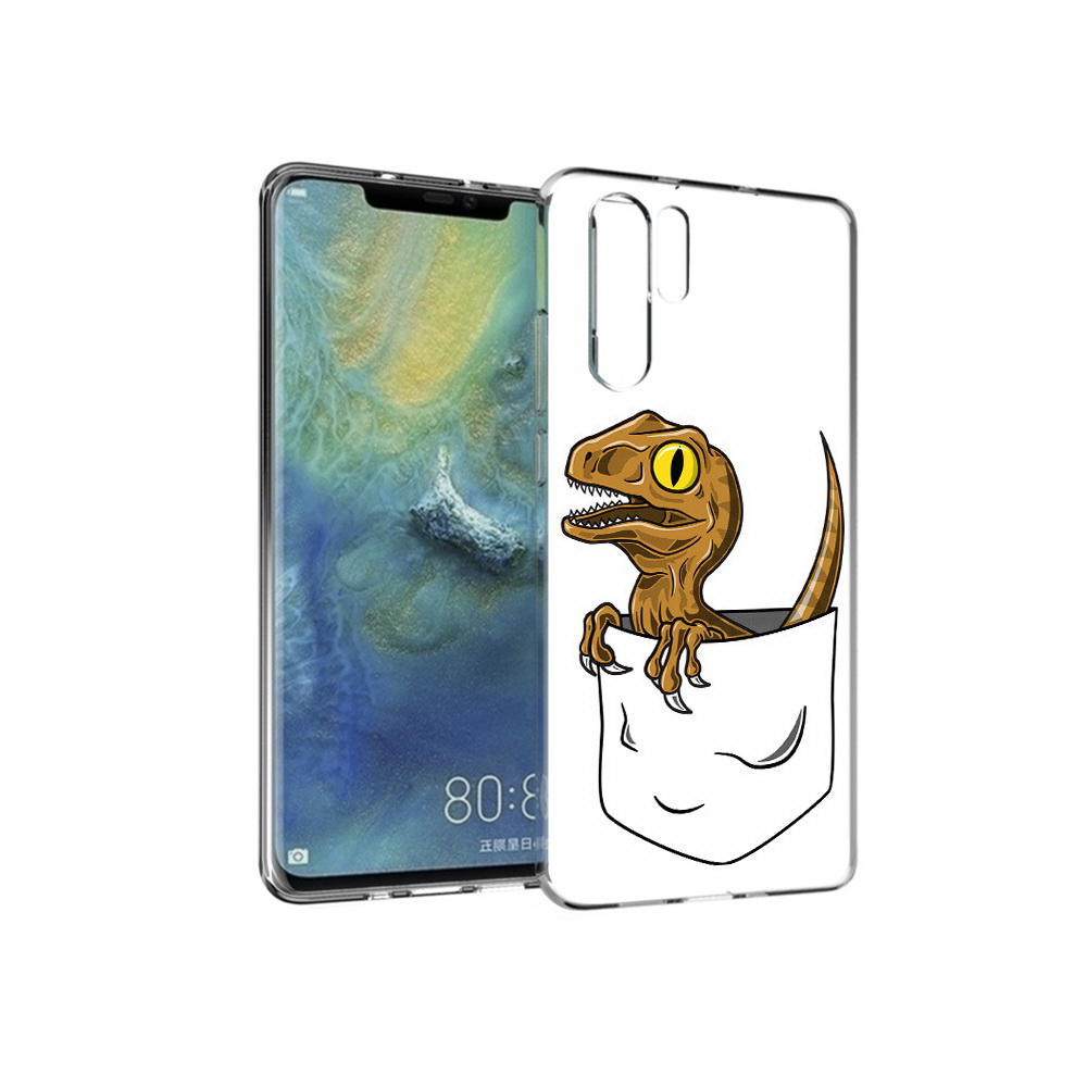 

Чехол MyPads Tocco для Huawei P30 Pro динозавр в кармане, Прозрачный, Tocco