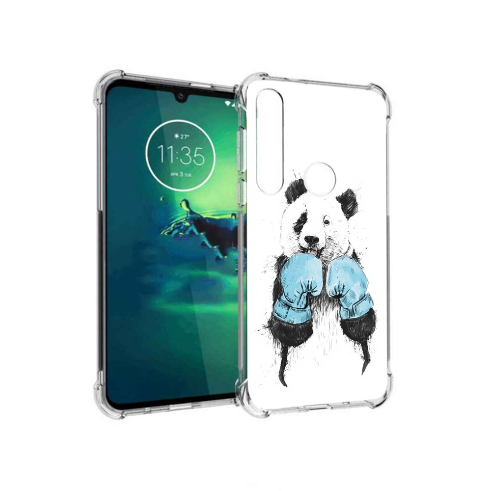 

Чехол MyPads Tocco для Motorola Moto G8 Plus панда боксер (PT227062.344.531), Прозрачный, Tocco