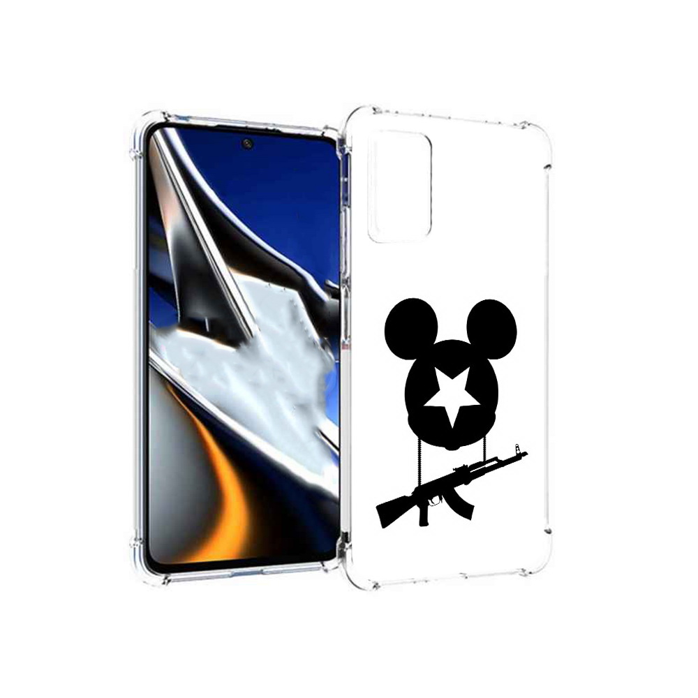

Чехол MyPads Tocco для Xiaomi Poco X4 Pro 5G АК Микки, Прозрачный, Tocco