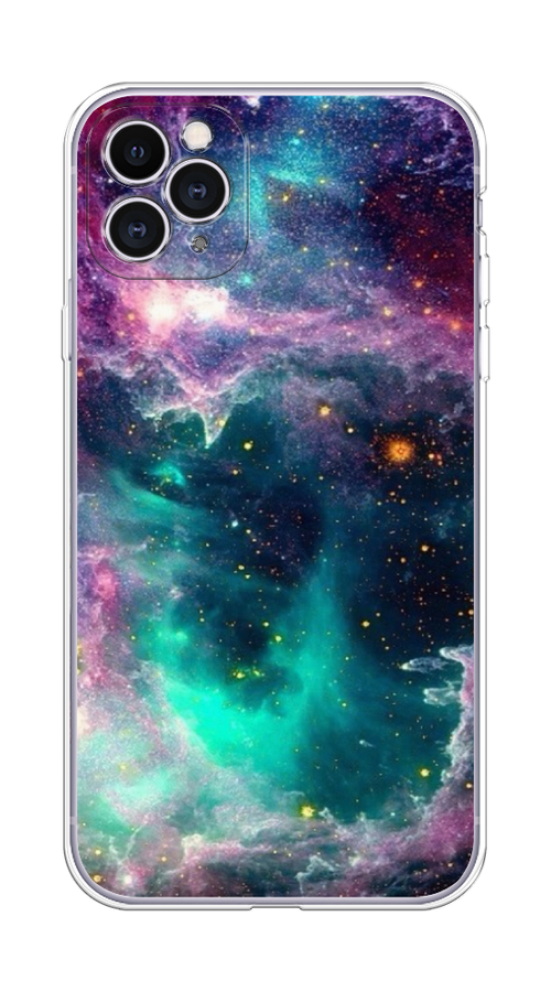 

Чехол на Apple iPhone 11 Pro Max "Звездные облака", Розовый;бежевый, 12250-2