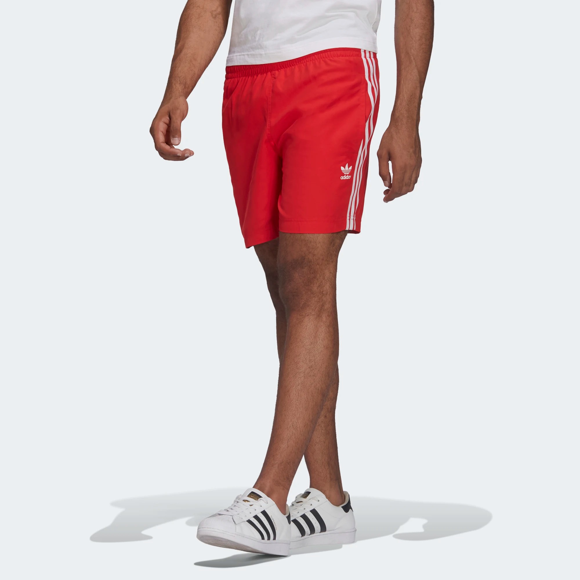 фото Шорты мужские adidas 3-stripes swims short красные l