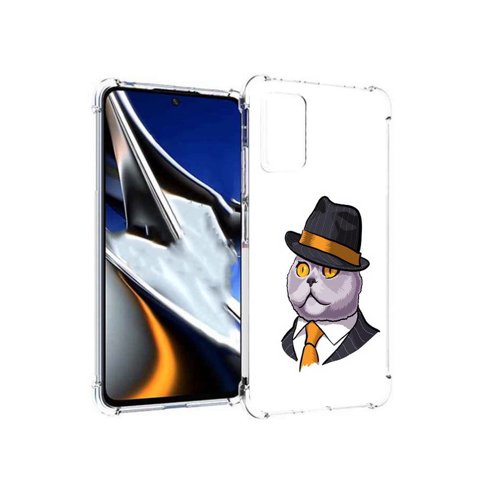 

Чехол MyPads Tocco для Xiaomi Poco X4 Pro 5G британец, Прозрачный, Tocco