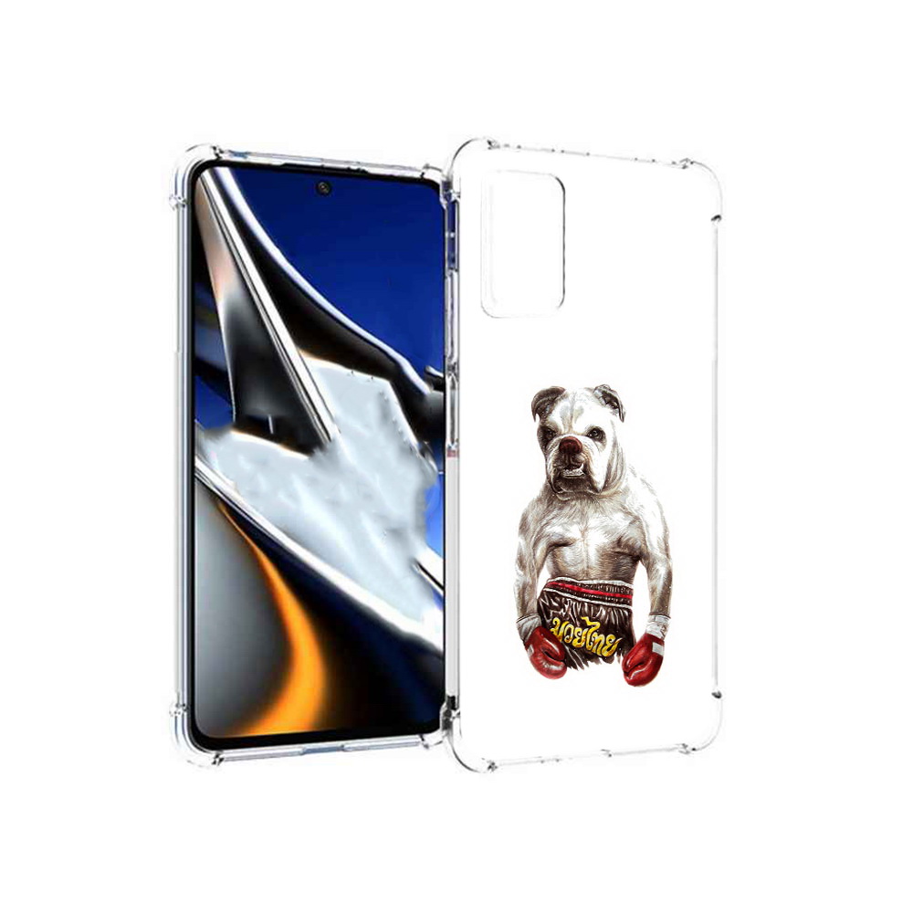 

Чехол MyPads Tocco для Xiaomi Poco X4 Pro 5G боксер, Прозрачный, Tocco
