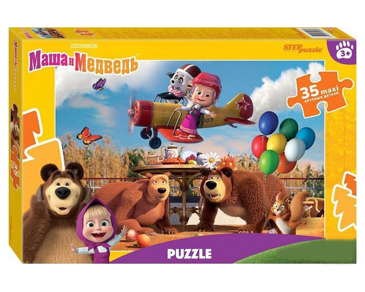 

Пазл Step Puzzle 35 MAXI Маша и Медведь, 91282