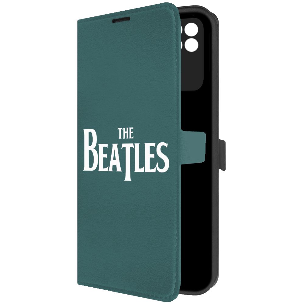 

Чехол-книжка Krutoff Eco Book для Poco C40 Beatles зелёный опал, Зеленый