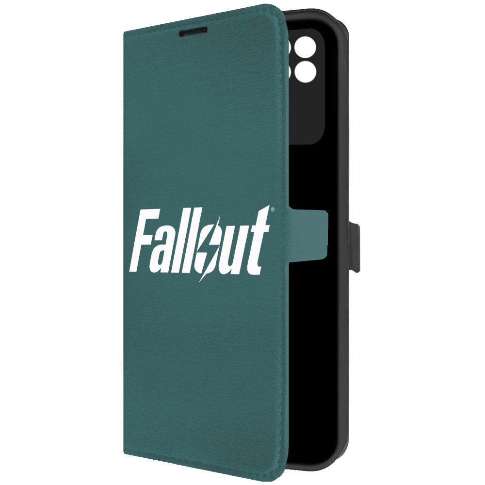 

Чехол-книжка Krutoff Eco Book для Poco C40 Fallout зелёный опал