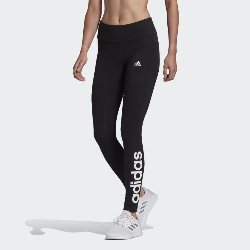 Леггинсы женские Adidas W Loungewear Essentials High-Waisted Logo Leggings черные M