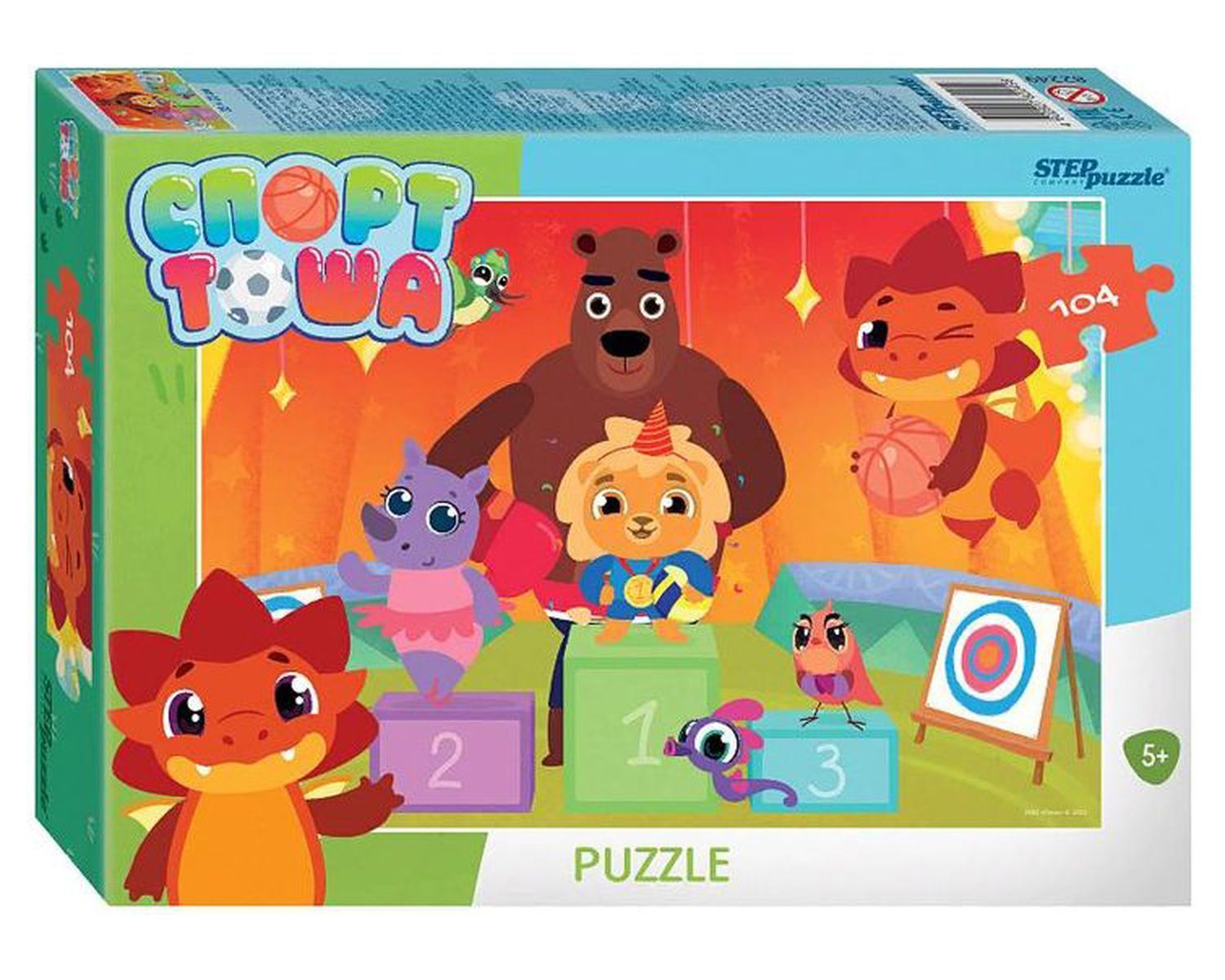

Пазл Step Puzzle 104 Спорт Тоша 82249, 82249