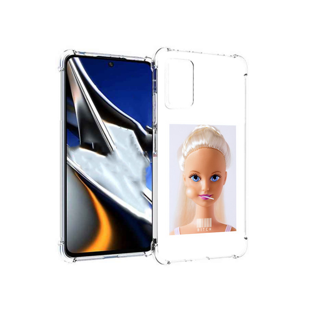 

Чехол MyPads Tocco для Xiaomi Poco X4 Pro 5G барби, Прозрачный, Tocco
